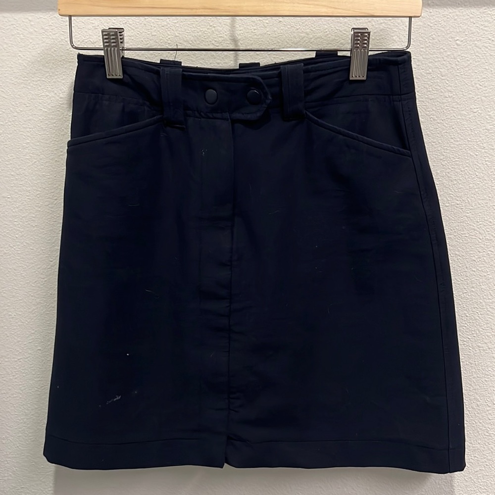 LOFT, navy blue A line skirt, size 0